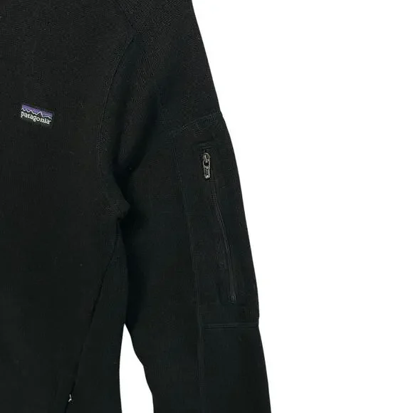 Patagonia Better Sweater Jacket Womens Sz S Black Full Zip Fleece Lined Travel - Picture 6 of 8